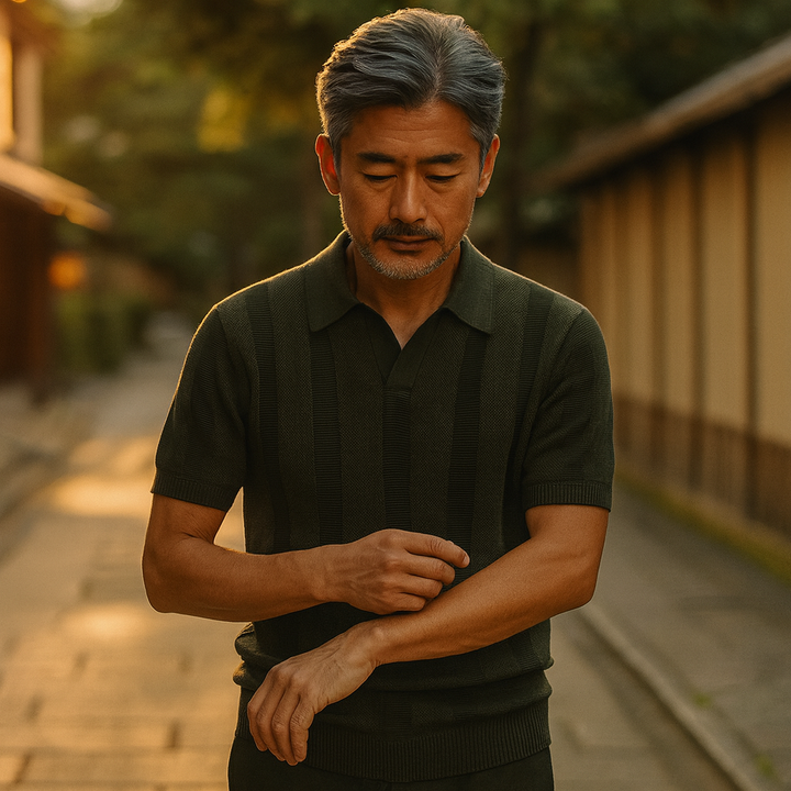 SANJI | クラシックストライプポロシャツ