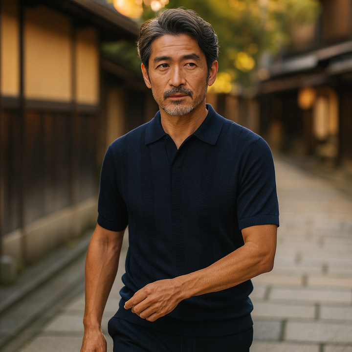 SANJI | クラシックストライプポロシャツ