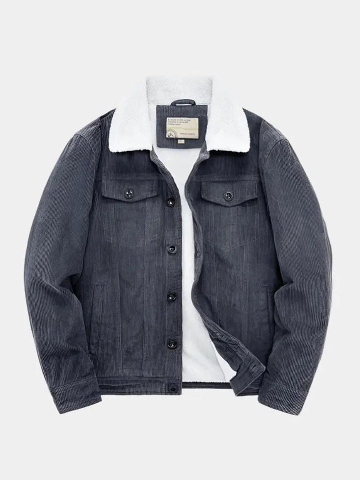 レヴィアン - ヴィンテージ風ミニマリストコーデュロイジャケット