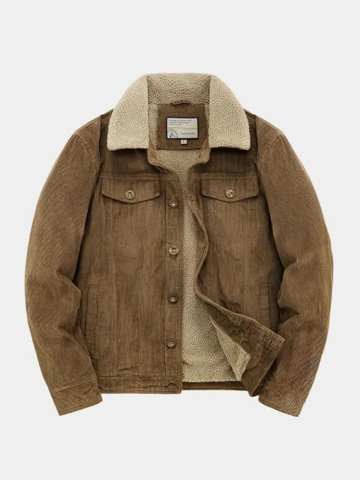 レヴィアン - ヴィンテージ風ミニマリストコーデュロイジャケット