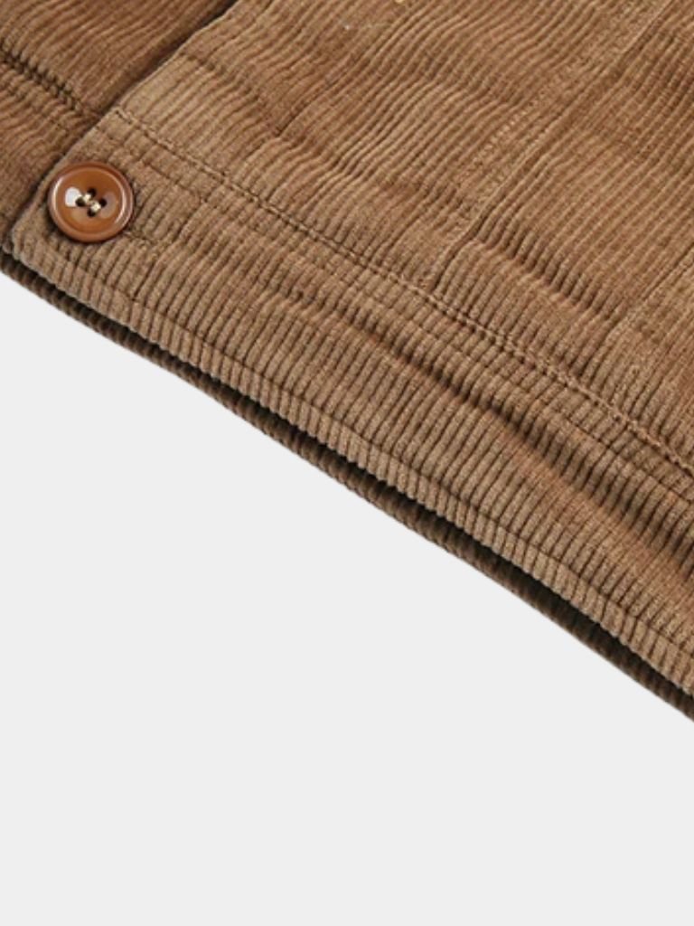 レヴィアン - ヴィンテージ風ミニマリストコーデュロイジャケット